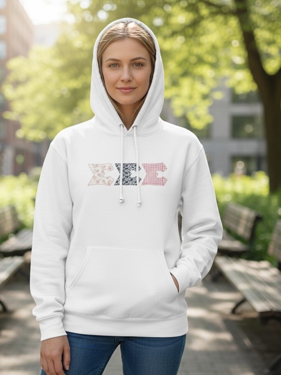 Haynes Tops - SIGMA SIGMA SIGMA Women’s Medium White Hoodie Sweatshirt TRI SIGMA